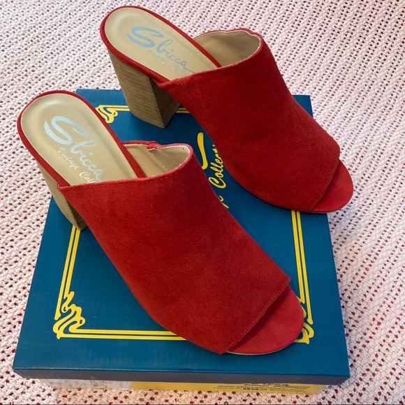 Sbicca Red Mules size 9 - Picture 7 of 7